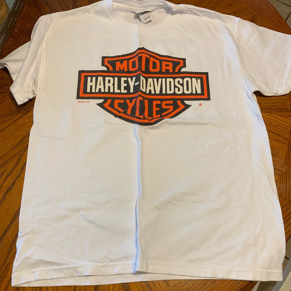 White Harley Davidson T Shirt